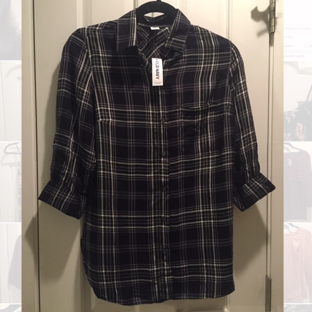 Old Navy Plaid Button Down